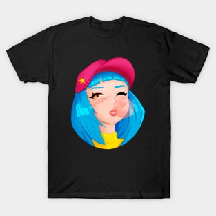 bubblegum pink anime girl T-Shirt